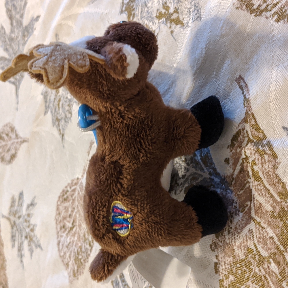 Webkinz Small Reindeer Kinz Klip Holiday WE000239 Plush Stuffed Animal W/Code - Picture 3 of 5